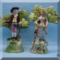 P31. Staffordshire pottery figurines. 